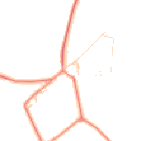 Daytime road noise heatmap for HD4 6UG