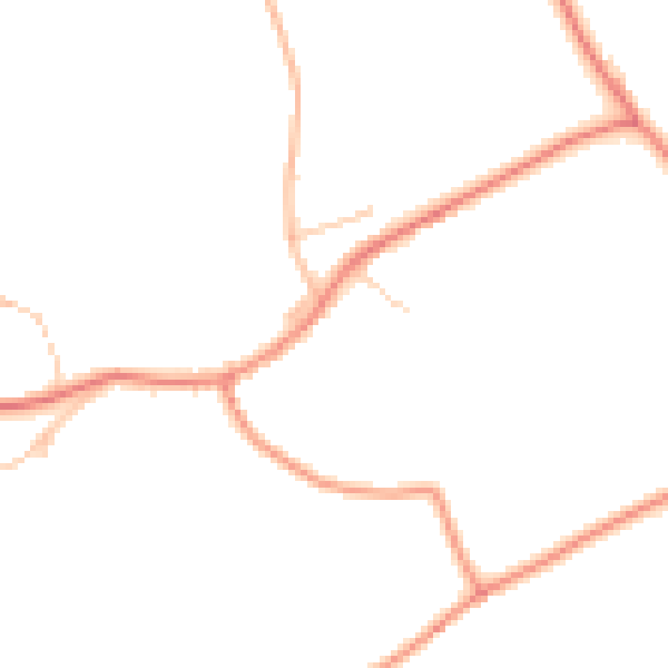 Daytime road noise heatmap for HD4 6WR