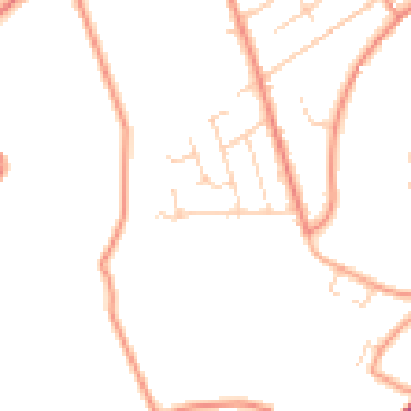 Daytime road noise heatmap for HD4 7AS