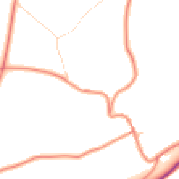 Daytime road noise heatmap for HD4 7BY