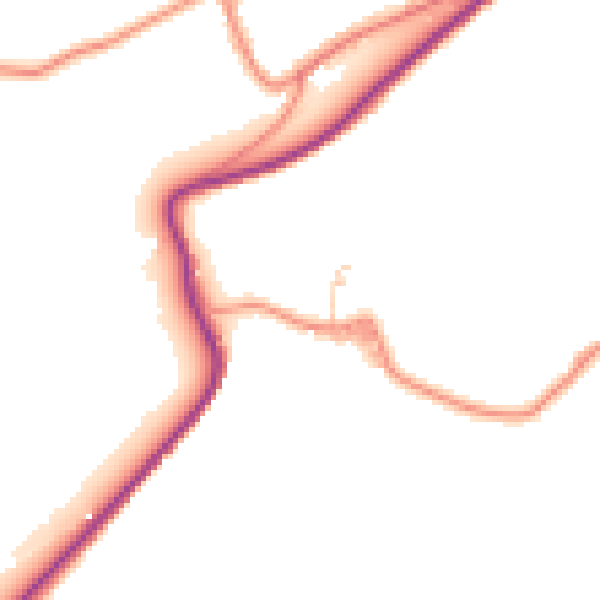Daytime road noise heatmap for HD4 7FE