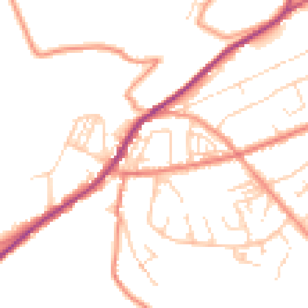 Daytime road noise heatmap for HD4 7HP