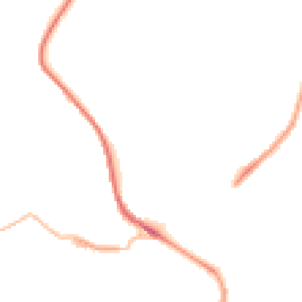 Night-time road noise heatmap for HD4 7LR