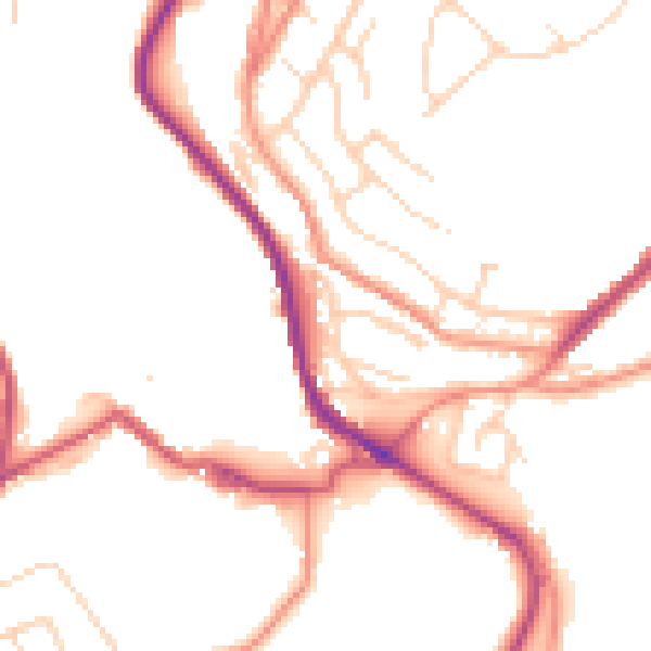 Daytime road noise heatmap for HD4 7LT