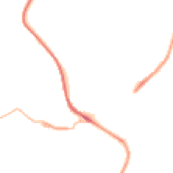 Night-time road noise heatmap for HD4 7LU