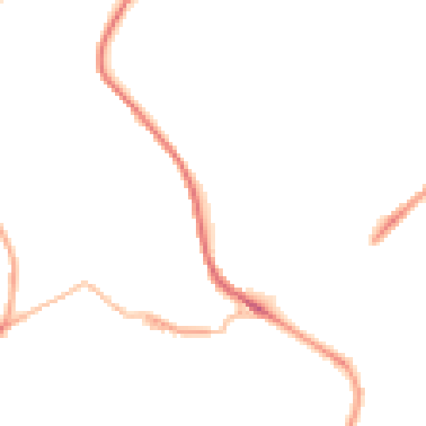 Night-time road noise heatmap for HD4 7LY