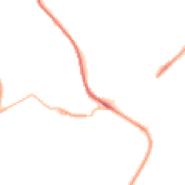 Night-time road noise heatmap for HD4 7NB