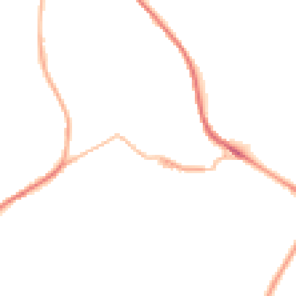Night-time road noise heatmap for HD4 7NU