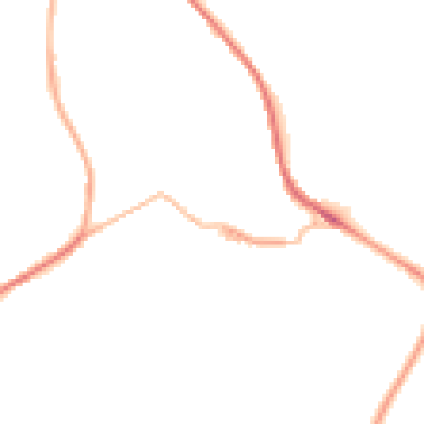 Night-time road noise heatmap for HD4 7NY