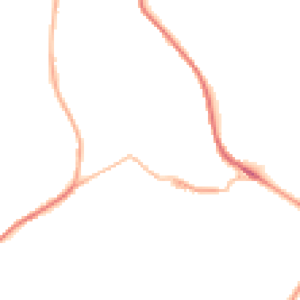 Night-time road noise heatmap for HD4 7NZ