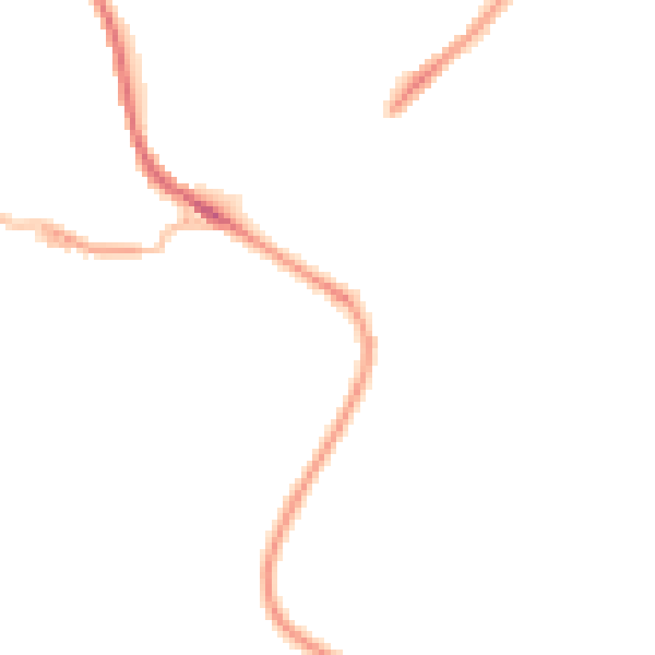 Night-time road noise heatmap for HD4 7PH