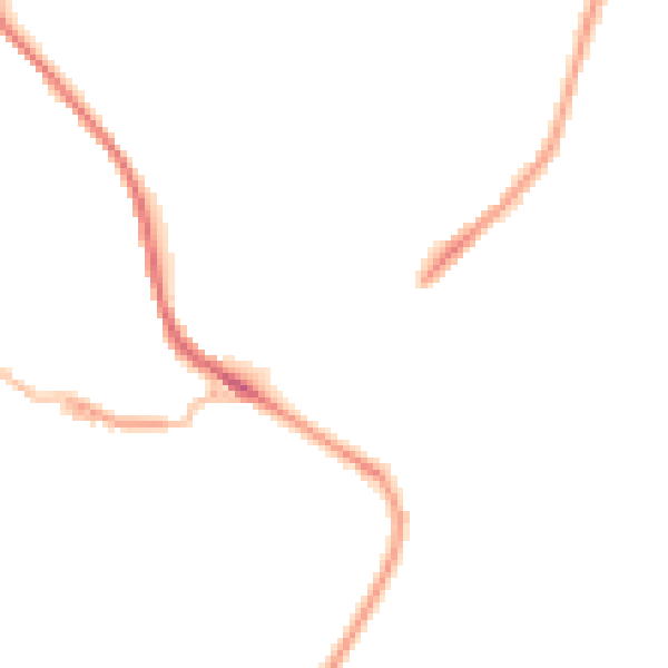Night-time road noise heatmap for HD4 7PW