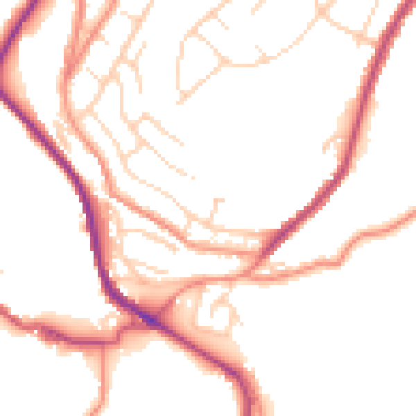 Daytime road noise heatmap for HD4 7PX
