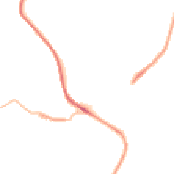 Night-time road noise heatmap for HD4 7QH
