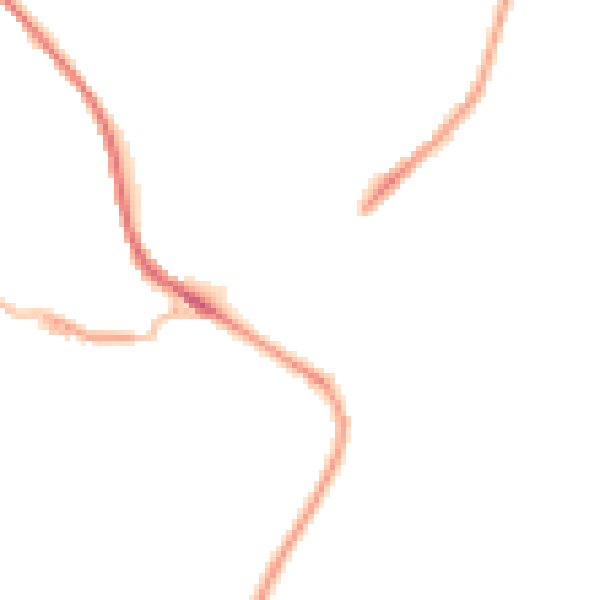 Night-time road noise heatmap for HD4 7QX
