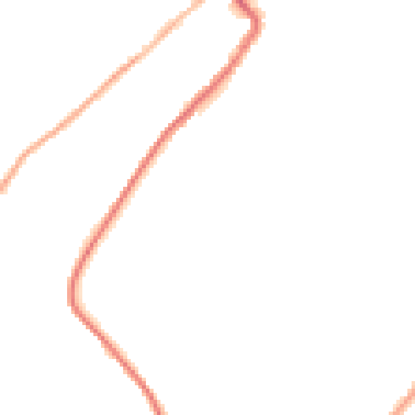 Night-time road noise heatmap for HD4 7RR