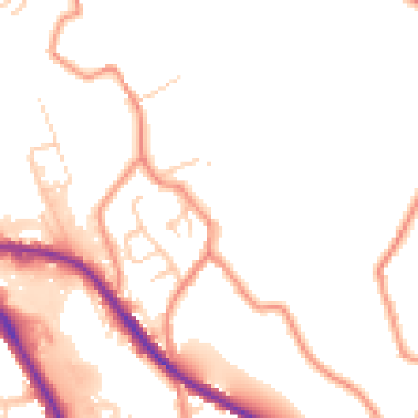 Daytime road noise heatmap for HD5 0BD