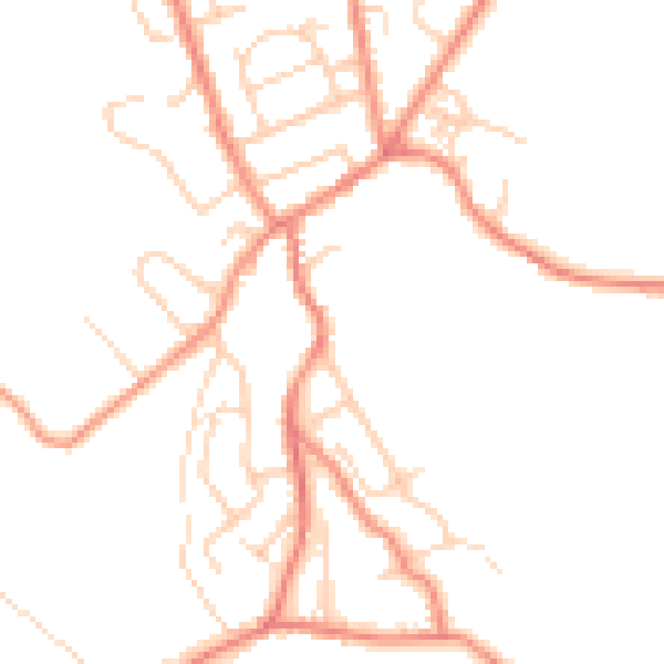 Daytime road noise heatmap for HD5 0DP