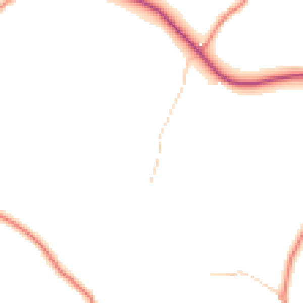 Daytime road noise heatmap for HD5 0PD