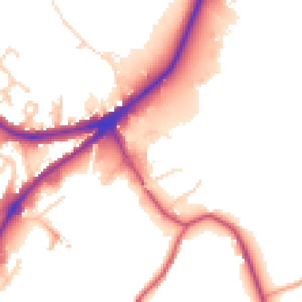 Daytime road noise heatmap for HD5 0RH