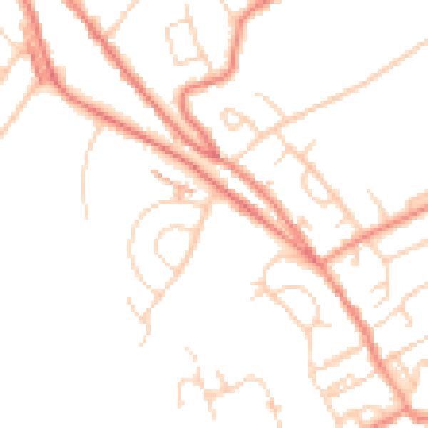 Daytime road noise heatmap for HD5 8LR