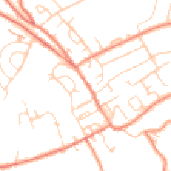 Daytime road noise heatmap for HD5 8RX