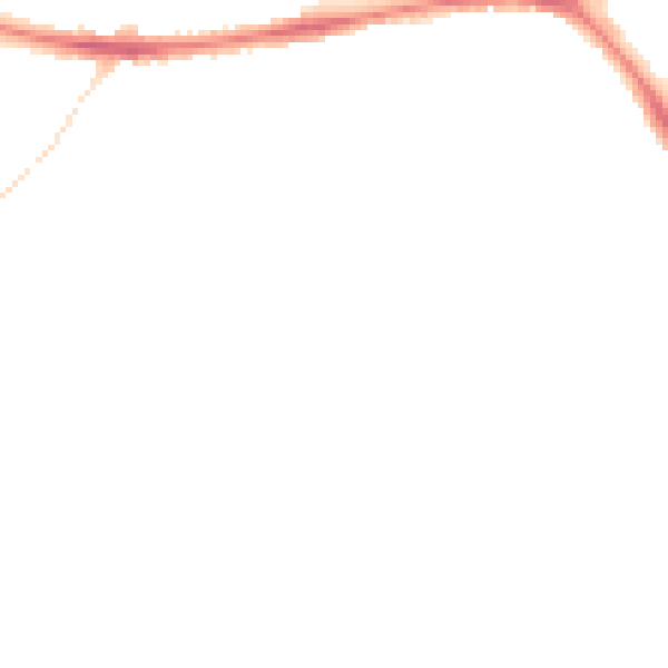 Night-time road noise heatmap for HD5 8SH