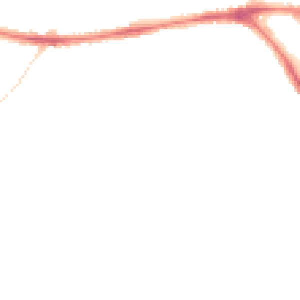 Night-time road noise heatmap for HD5 8SJ
