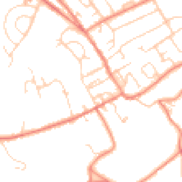 Daytime road noise heatmap for HD5 8XD