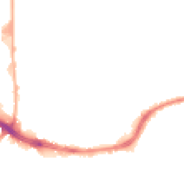 Night-time road noise heatmap for HD5 9DU