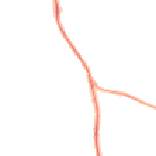 Night-time road noise heatmap for HD8 0PW