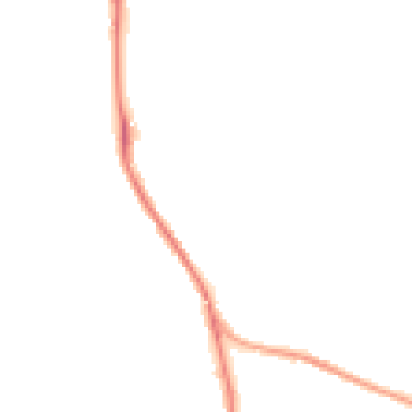 Night-time road noise heatmap for HD8 0QX