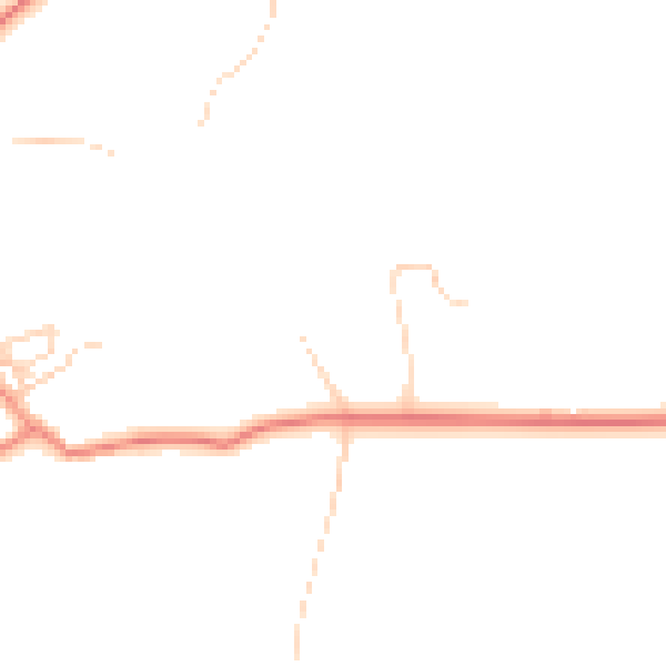 Daytime road noise heatmap for HD8 0UD