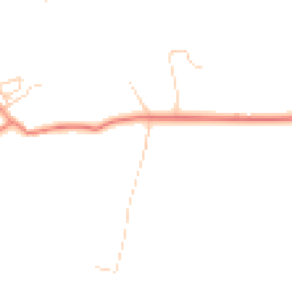 Daytime road noise heatmap for HD8 0UE