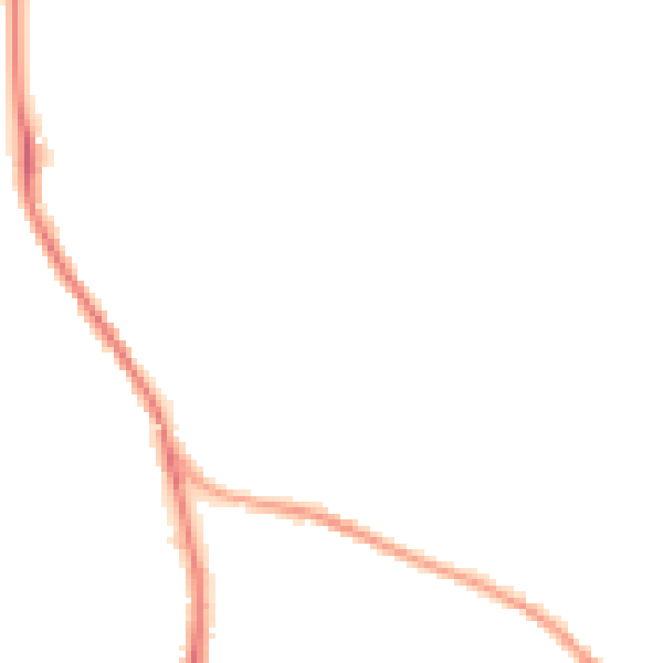 Night-time road noise heatmap for HD8 0XB