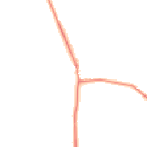 Daytime road noise heatmap for HD8 8LX