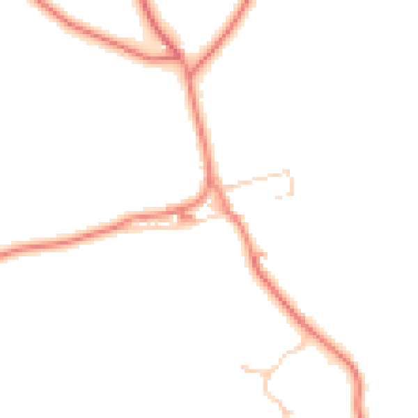 Daytime road noise heatmap for HD8 8PF