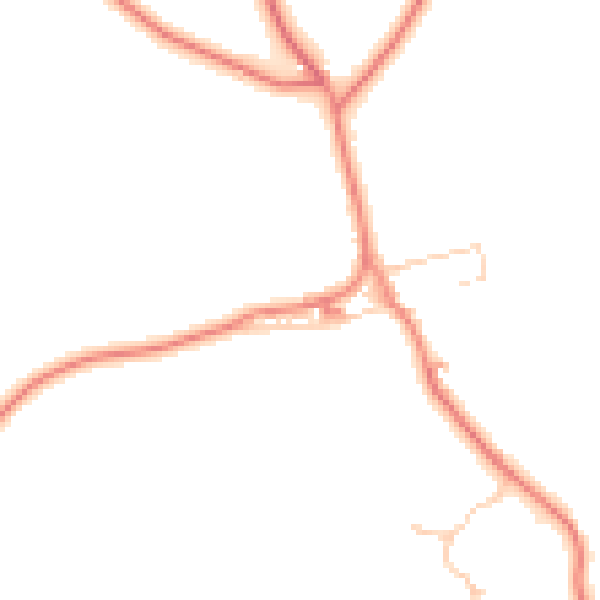 Daytime road noise heatmap for HD8 8PG