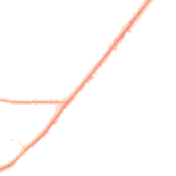 Night-time road noise heatmap for HD8 9HP