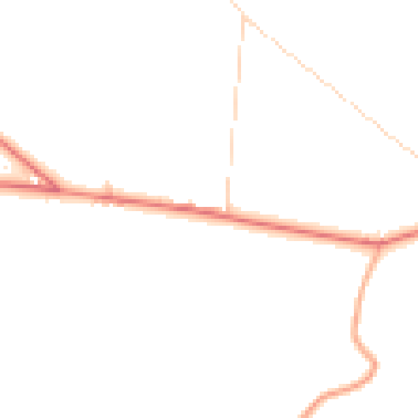 Daytime road noise heatmap for HD8 9SX
