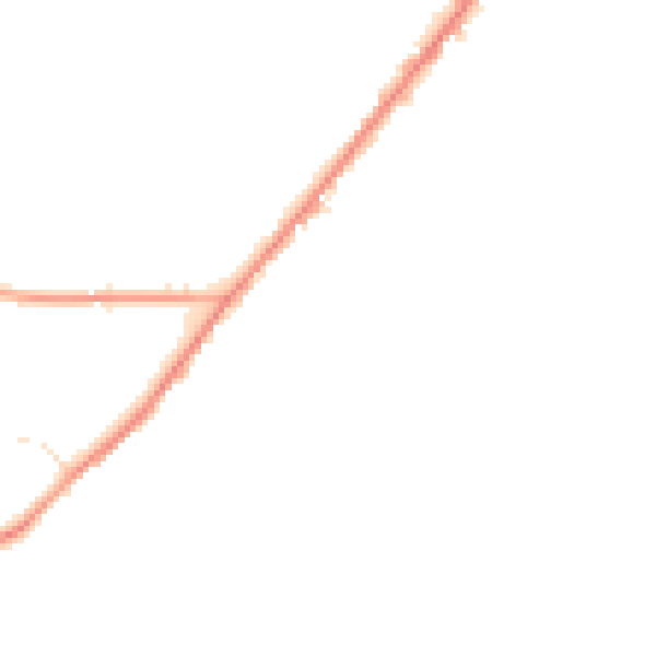 Night-time road noise heatmap for HD8 9UA