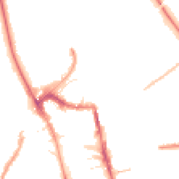 Night-time road noise heatmap for HG1 1AX