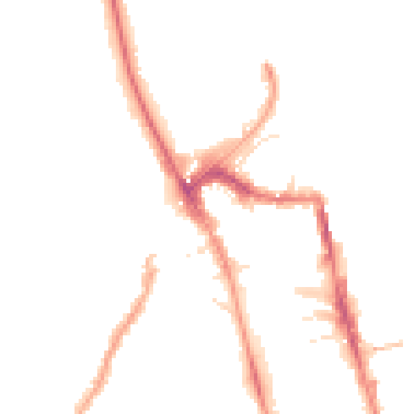 Night-time road noise heatmap for HG1 1BW