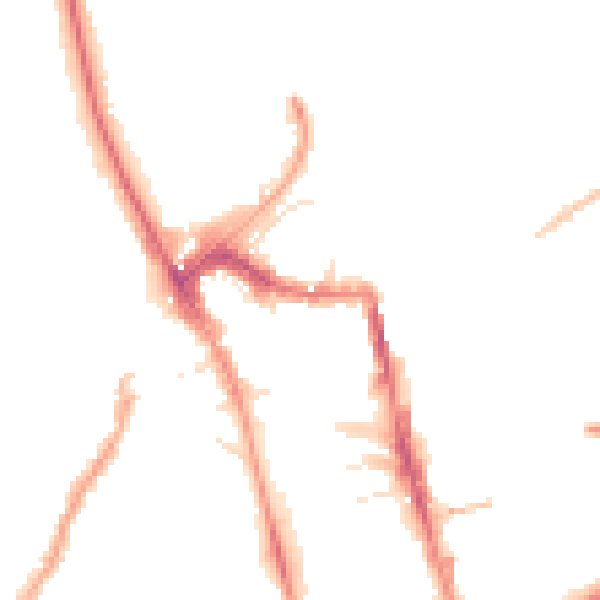 Night-time road noise heatmap for HG1 1DD