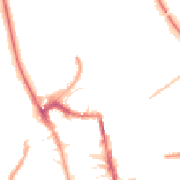 Night-time road noise heatmap for HG1 1DP