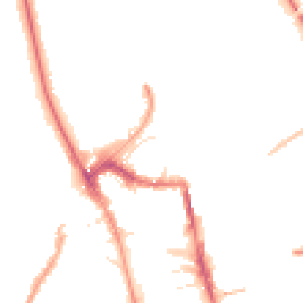Night-time road noise heatmap for HG1 1DW