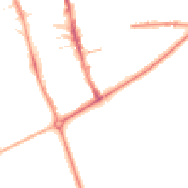 Night-time road noise heatmap for HG1 1EP