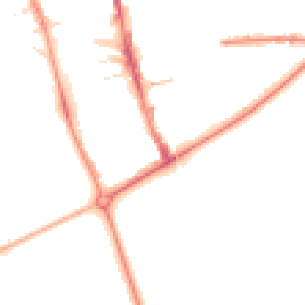 Night-time road noise heatmap for HG1 1EY