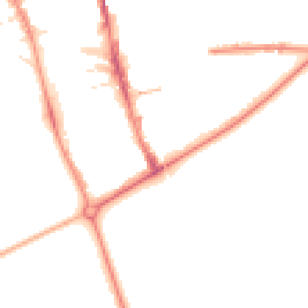 Night-time road noise heatmap for HG1 1HB