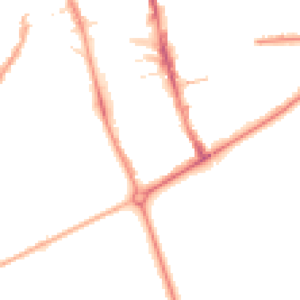 Night-time road noise heatmap for HG1 1HE